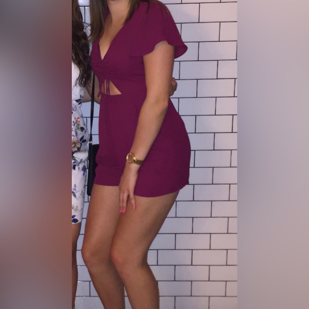 Maroon/Purple Romper!
